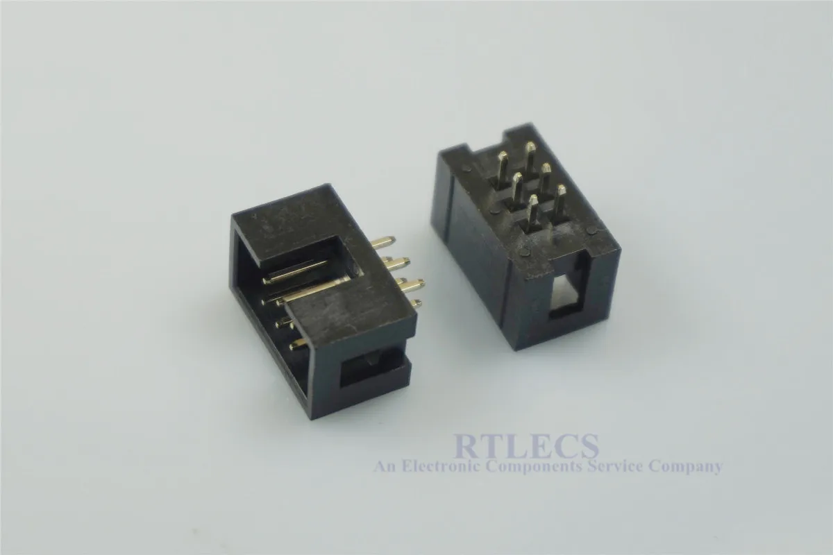 

1000Pcs Shrouded Box header IDC Socket 2.54mm 2x3 Pin 6 P straight Male square pin 0.64mm 2 rows space 2.54 Through hole DIP