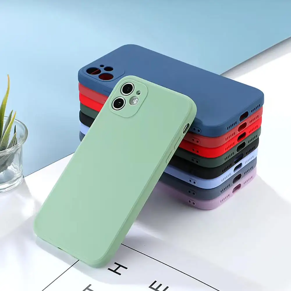 Luxury cube silicone liquid case for apple iphone