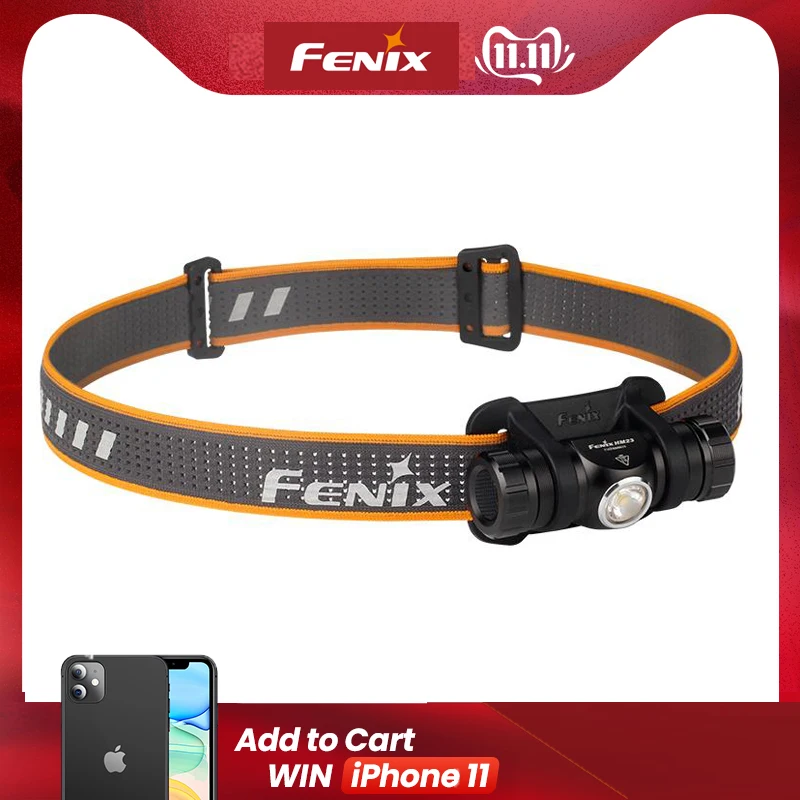 Нейтральный белый светодиодный налобный фонарь Fenix HM23 Cree макс. 240 люмен