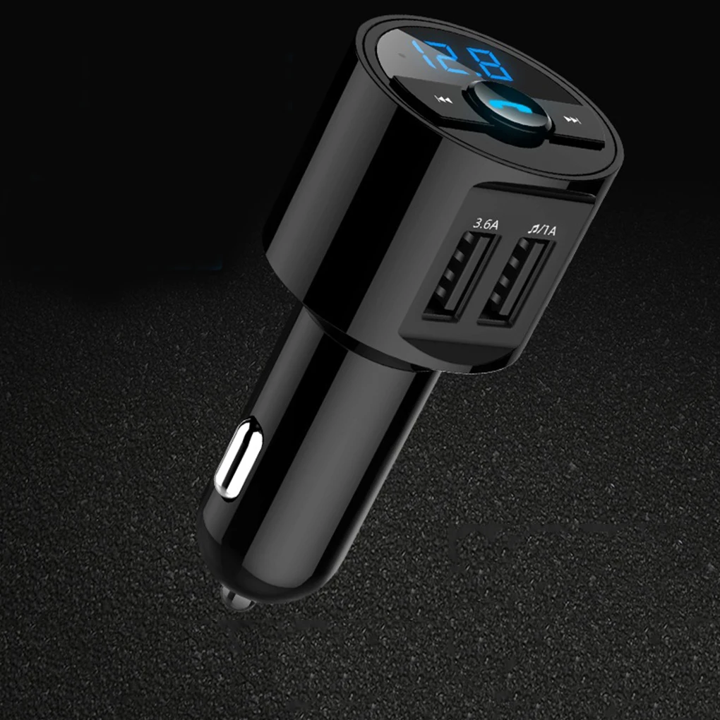 Прикуриватель Bluetooth Автомобильный MP3-плеер двойной зарядка через usb автомобиля мульти-функции вызова в режиме свободных рук мини Динамик