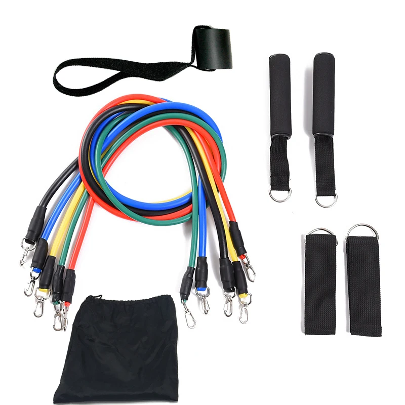 

11pcs/set Pull Rope Fitness Exercises Resistance Bands Latex Tubes Pedal Excerciser Body Training Workout Yoga