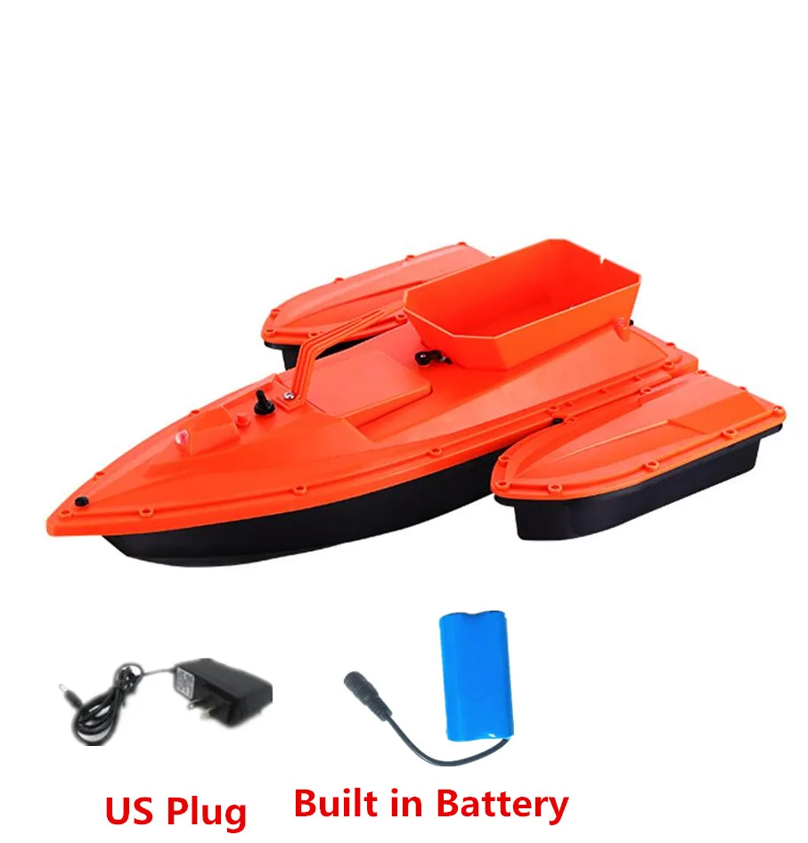 Orange US 1Battery Умный рыбацкий корабль с сильной плавучестью, 500 м, на радиоуправлении, 2,4 г, 3 часа, Автоматическая коррекция хода, радиоуправляемая приманка, лодка, корабль - Цвет: Orange US 1Battery