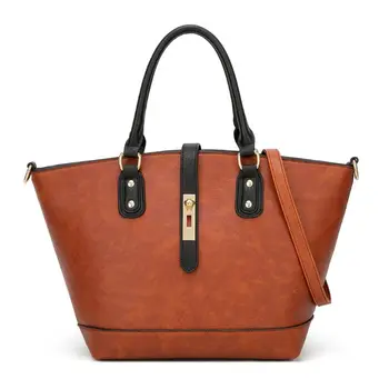 

Euramerican Style Women Satchel Shoulder Bag PU Leather Ladies Handbag for Party 517D