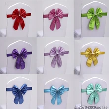 50 шт. ПУ кролик лента на стул пояса бант на стул ленты для свадебной вечеринки день рождения украшение для банкета