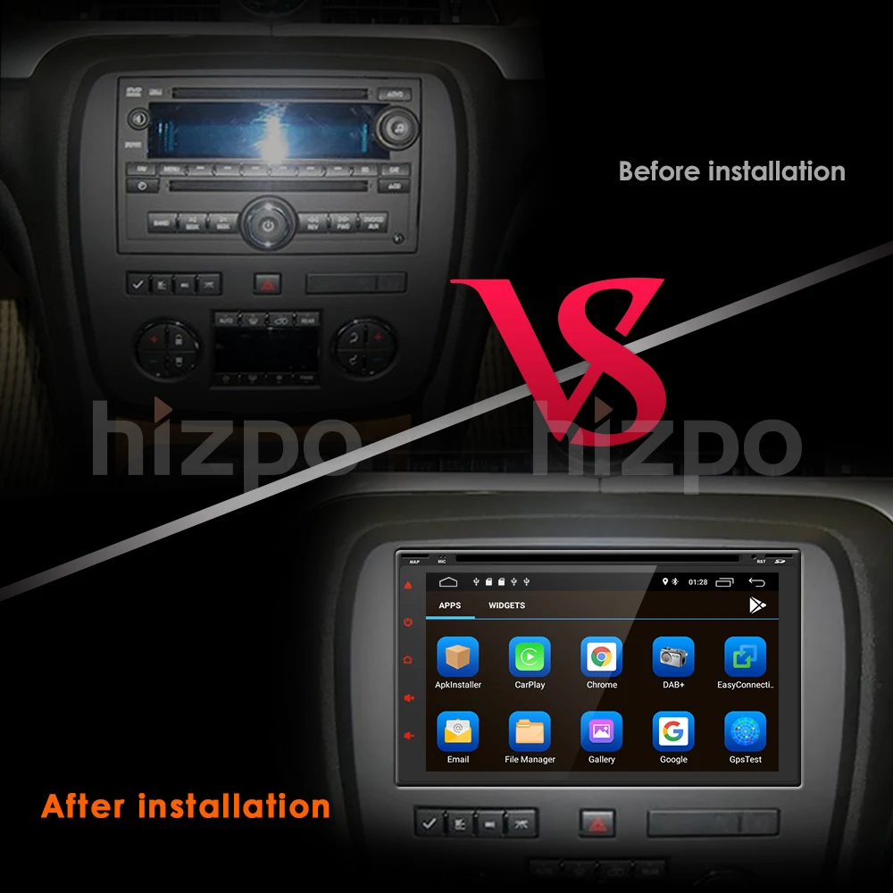 Perfect 2Din 7" Android 9.0 Universal Car Radio Audio Stereo GPS Navigation Media DVD Player Bluetooth OBD2 DAB 4