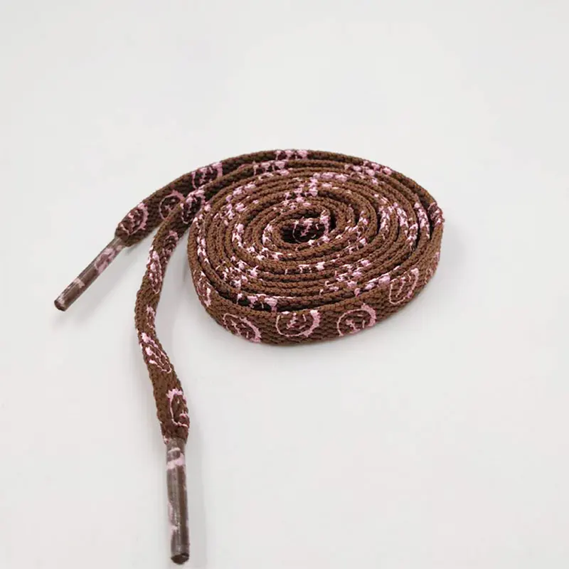 brown 120cm Принт с героями мультфильмов диких спортивные шнурки безопасности кроссовки с шнурками Повседневное кружева забавные ночные прогулки в популярной расцветке; обувь на шнурках; 120/140/160/180 см - Цвет: brown 120cm