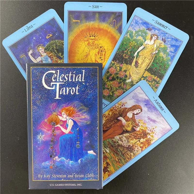 

Celestial Tarot Cards 78 Cards Full Color Deck Oracle Card Card Game Board Toy Popular For Beginners Set Divination Exquisite