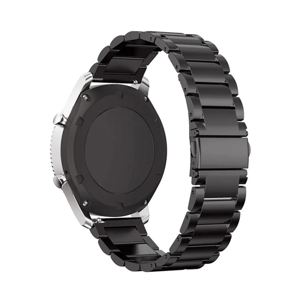 20 мм стальной металлический ремешок F Garmin vivoactive3/vivoactive3HR/vivomove для samsung gear s2 sport galaxy watch 42 мм active 2 40 44 мм - Цвет ремешка: black