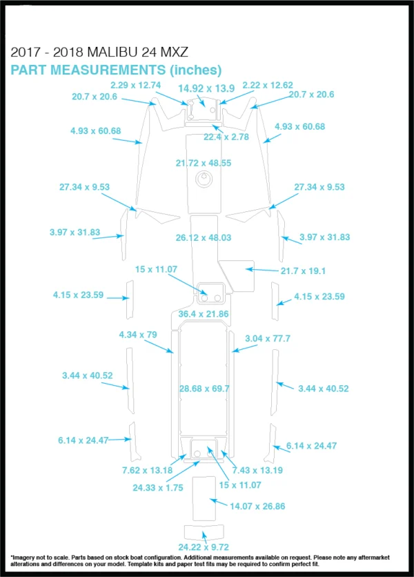 Malibu 24 MXZ коврик для кокпита лодка EVA Тиковый настил 1/" 6 мм