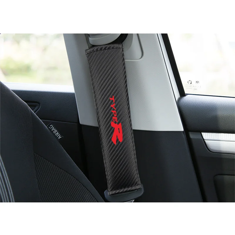 Автомобильный ремень безопасности подушки под плечи Чехлы для Honda Civic Typer Автомобильные ремни безопасности наплечный чехол Защита авто аксессуары для интерьера