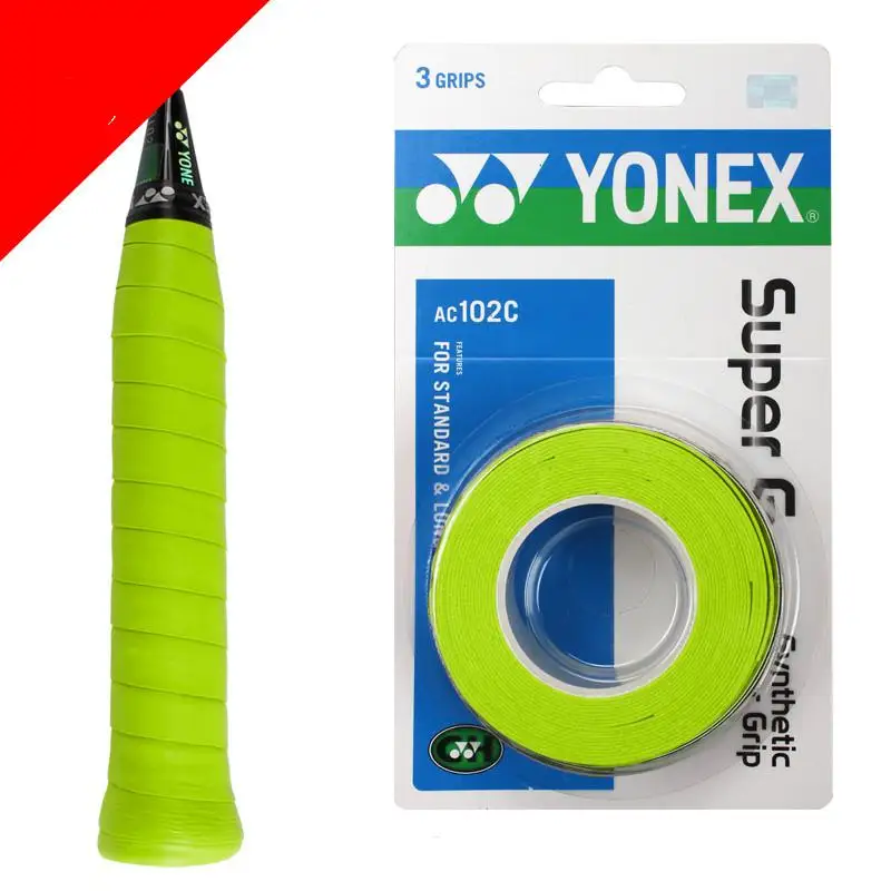 Подлинная Yonex противоскользящая дышащая Спортивная нарукавник с захватом пота Griffband нарукавник для тенниса лента ручки для бадминтона Sweatband - Цвет: 3 grips
