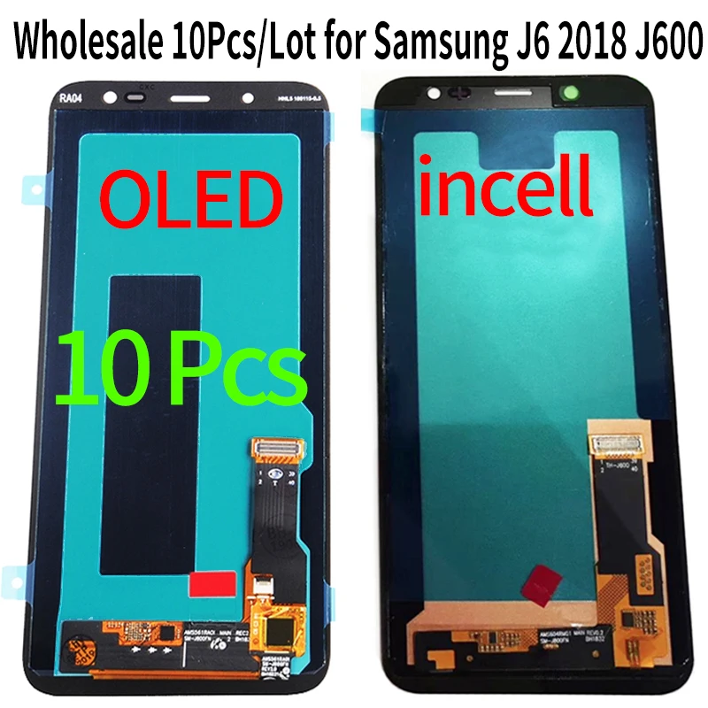 10PCS Oled/incel LCD For Samsung Galaxy J6 2018 J600 J600F J600Y J600F ...