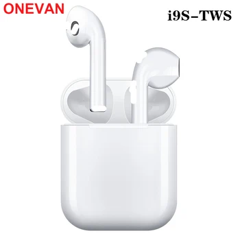 

New i9s Tws headset wireless Bluetooth 5.0 headset mini earbuds with microphone charging box headset for iphone Samsung Huawei