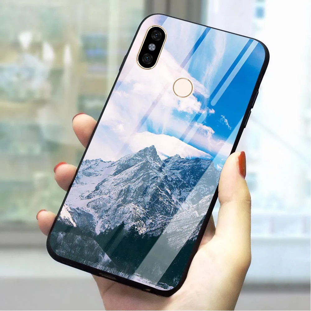 

Snow-capped Mountains Tempered Glass Phone Cover for Xiaomi Redmi 6A Case Redmi 4X Note 5 6 7 Pro Mi A1 A2 8 Lite 9 F1 Covers