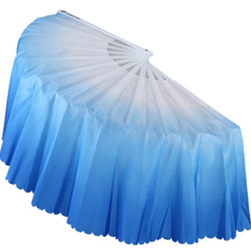 

2pcs/lot Dance Fan Adult Double Side Lengthen Yangko Fan Chinese Imitated Silk Square Dance Performance Fans Abanicos De Mano