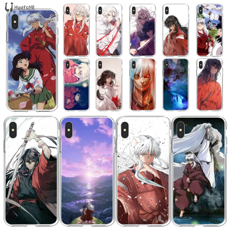 

LJHYDFCNB Inuyasha TPU Soft Silicone Phone Case Cover for iPhone 11 pro XS MAX 8 7 6 6S Plus X 5 5S SE XR cover
