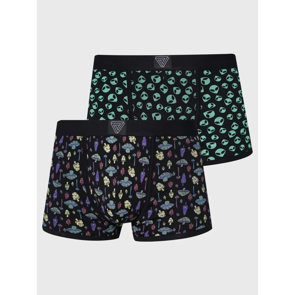 TBOE boxer briefs for man, 2 pcs. 95 cotton, 5 elastane multicolor