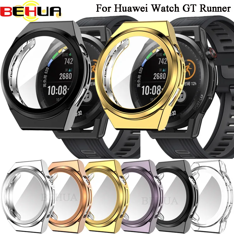 

Чехол BEHUA для Huawei Watch GT Runner Smartwatch, защитная оболочка, все включено, Защитные Чехлы, аксессуары для рамок