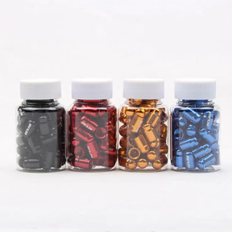 2pcs Schrader Bike Valve Cap Aluminum Alloy American Bicycle Tire Valve Cap Dustproof Tire Valve Bicycle Valve Cap