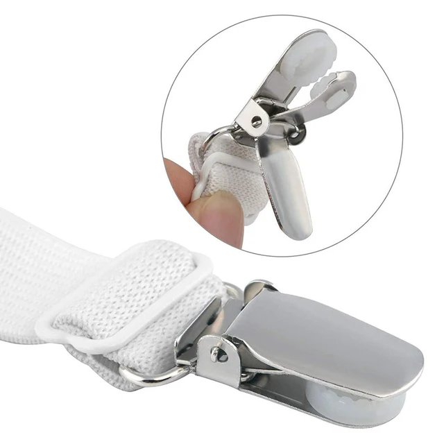 4Pcs/Set Elasztikus Ágynemű-Megfogók Dupla Fejű Klipek Megfogó Tartó Harisnya Ágynemű Rögzítők Állítható Hosszúságú 15-30 Cm-Re - Image 5