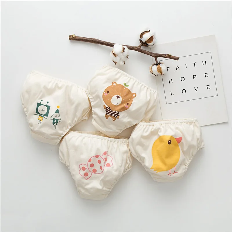 

Baby Comfortable Color Cotton Children Breathable Bread Pants Cartoon Triangle Underwear Color Underwear Baby Underwear