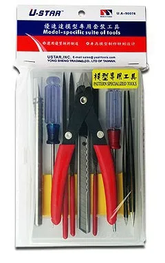 U-STAR UA-90074 10 в 1 Набор инструментов для моделирования специальные инструменты для хобби