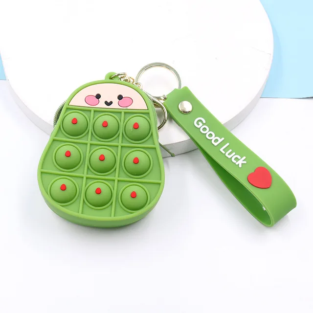New Popit Mini Money Wallet Fingertip Toys Push Bubble Popite Pendant Bag Hot Sale Adult Decompression Toys Children Anti-Stress new 02