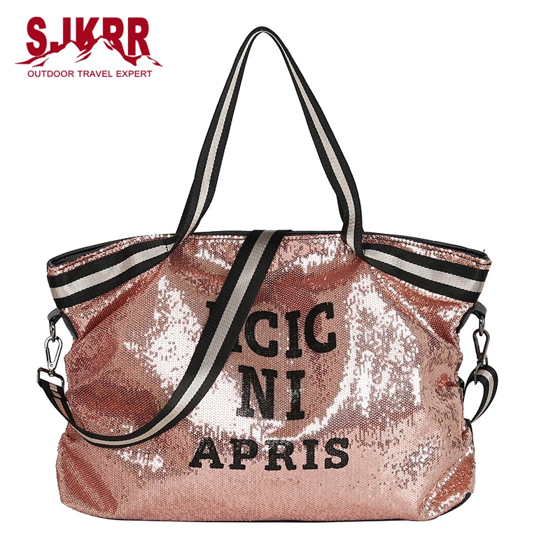 S.IKRR Weekend Bag Luxury Sequin Travel 