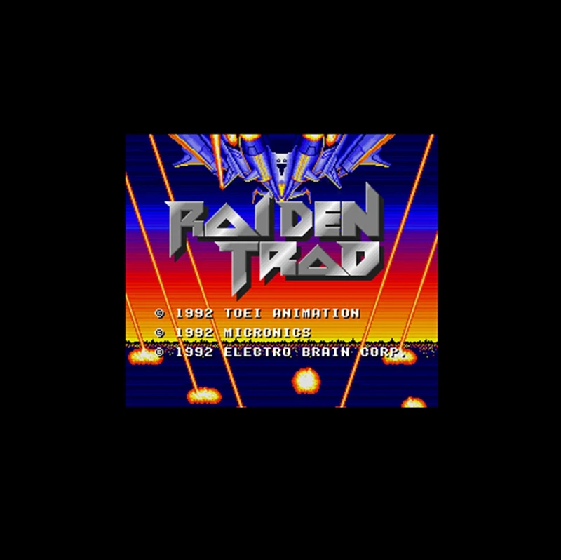 Raiden Trad USA версия 16 бит большая серая игровая карта для NTSC игрового игрока