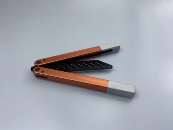 

Butterfly Trainer Knife Blade 420 steel Handle Knife Not Sharp Camping Hunting Knife Pocket Knife