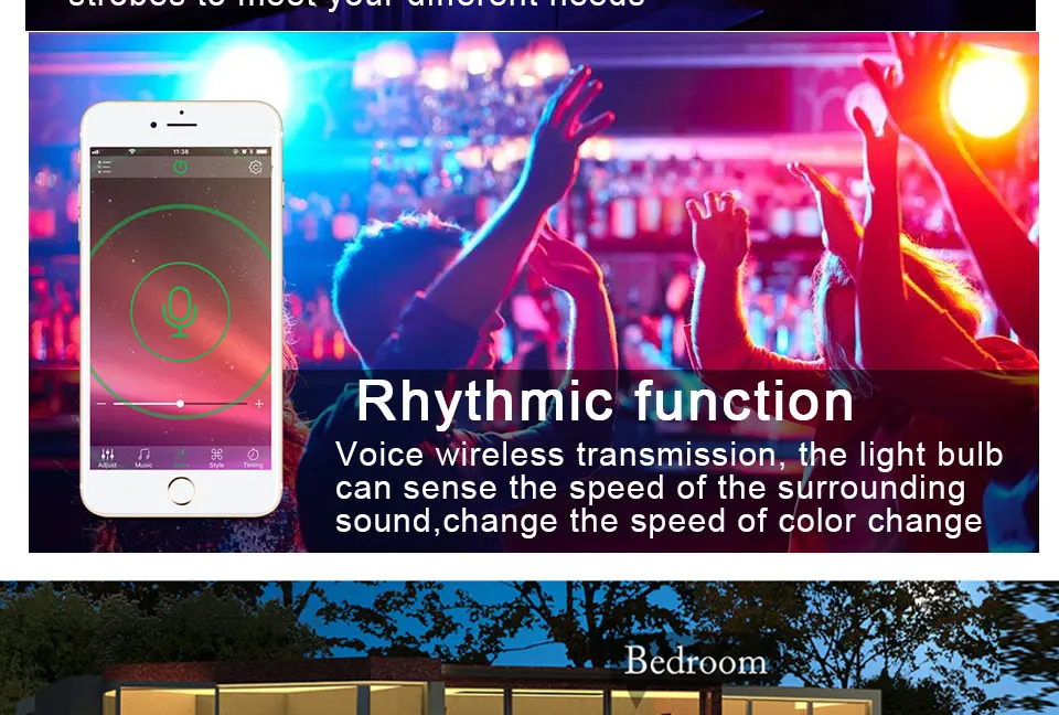 New Wireless Bluetooth Smart Bulb LED 15W RGB Magic Lamp E27 Color Change Light Bulb Smart Home Lighting Compatible IOS Android-2_17