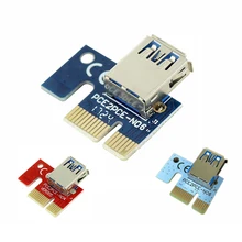 Pcie 1x to16x pci-e 1x para usb para placa de vídeo expandir a linha de mineração pci-e extensão placa de cartão pequeno