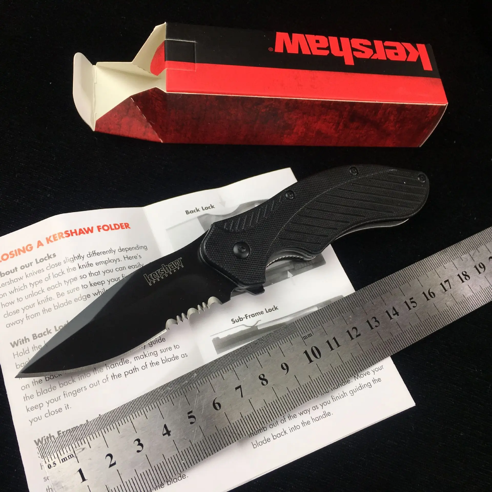 Кершоу карты открытый маленький складной нож Дикий нож для выживания Kershaw 1605 высокая твердость 8CR13MOV складной нож