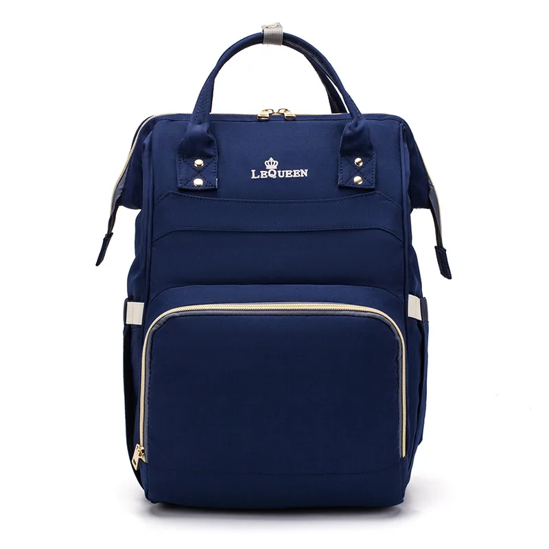 mother bag 18 LEQUEEN пеленки ребенка материнства сумка USB зарядное устройство три бутылки большой емкости тележка подгузник рюкзак для мамы мать сумка - Цвет: mother bag 18