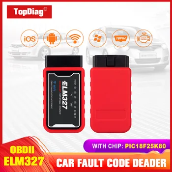 

Car Code Reader Diagnostic Adapter Tool ELM327 V1.5 PIC18F25K80 Chip WIFI Version Cars Scanner Car Diagnostic Tool For Android