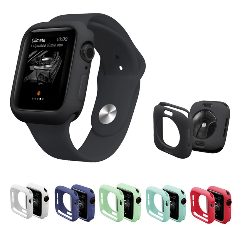 Защитный чехол для apple watch серии 5 4 3 2 1 TPU бампер Apple Watch версии 44/40/42/38 мм Аксессуары