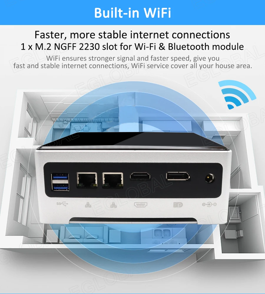 New Fan Mini PC with Intel Core i5 1035G4, Iris 940 Graphics, Dual LAN, 6 USB 3.0, DP, HD Dual Display, HTPC, AC WiFi. Description Image.This Product Can Be Found With The Tag Names Barebone Mini PC, Computer Office, Mini pc