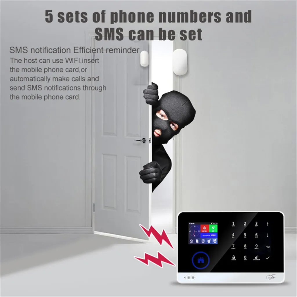 BL-6600 wifi и GSM 3g Двойная сеть сенсорный экран умный дом Охранная сигнализация SMS мобильное приложение сигнализация