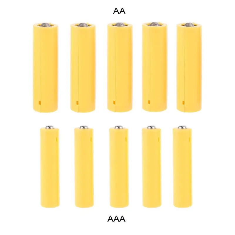 5Pcs AA AAA Размеры муляж Батарея настройки оболочки заполнитель цилиндров