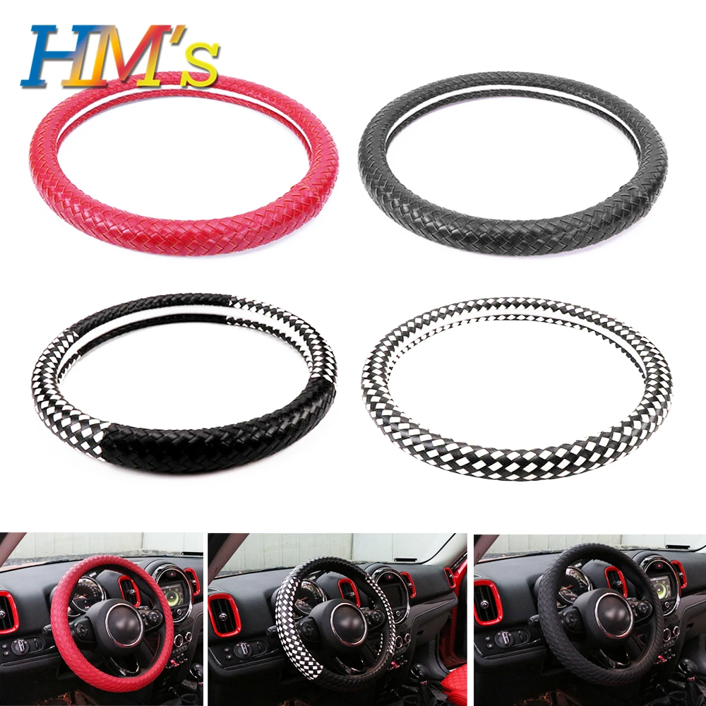 

For Mini Cooper R56 F56 Accessories Cars Weave Steering Wheel Protective Cover for Mini Countryman R60 F60 for Mini Clubman F54