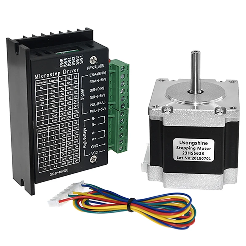 Nema 23 23HS5628 шаговый двигатель 57 двигатель 2.8A с TB6600 Драйвер шагового двигателя NEMA17 23 для ЧПУ и 3d части принтера