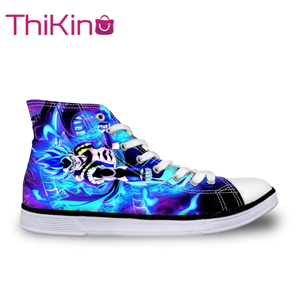 Thikin Dragon Ball Boys High Top Canvas Shoes Cool Anime Super Character Man Vulcanize Sneakers Couple shoes