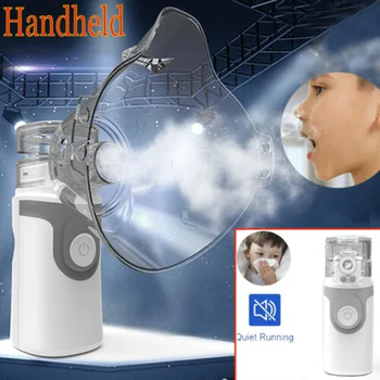 

Mini Portable Handheld Mesh Nebulizer Silent Ultrasonic Steam Inhaler Adult Kids Rechargeable Respirator Humidifier Care Inhaler
