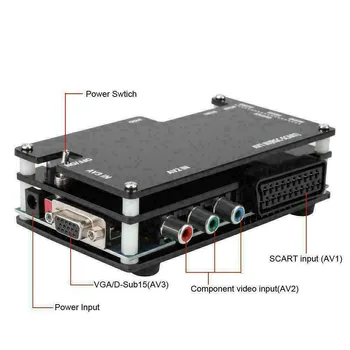 

Scan Universal OSSC LCD Display Converter Kit Black HDMI Retro Game Console Home Accessories Adapter Practical For PlayStation2