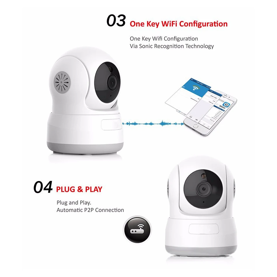 Angwood Smart Wifi 1080P IP камера наблюдения безопасности монитор двухсторонняя аудио Wifi ip-камера 355°PZ Обнаружение движения ночное видение