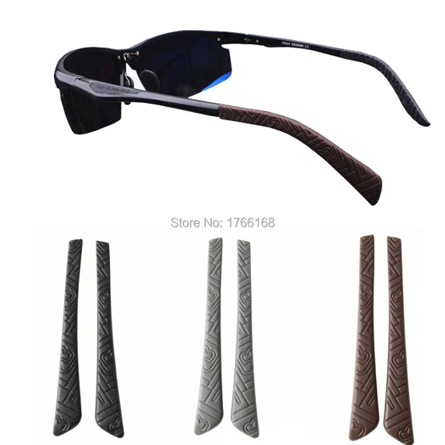 

10pieces(5pairs)Eyeglasses Anti slip soft silicone Temple Tips For rectangle Metal Temple Glasses Eyewear Temple Tips Cap