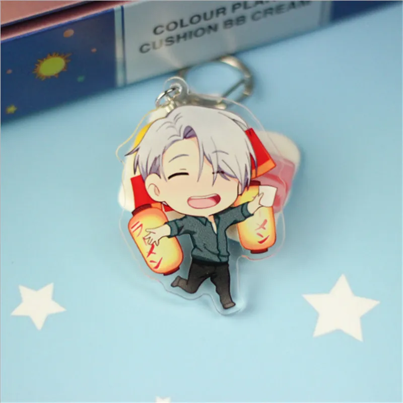16 видов стилей Аниме Юри! На льду брелок Victor Nikiforov Yuri Katsuki акриловый брелок Chaverio Llavero B092 - Цвет: 14