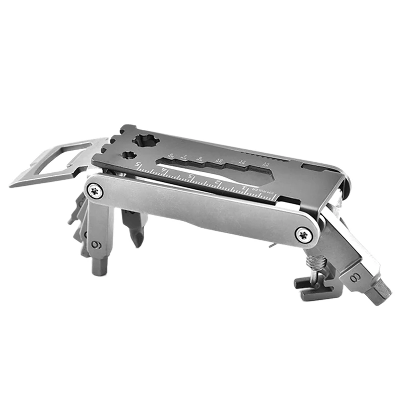 

17 In 1 Stainless Steel Bike Repair Kit Mini Multi Functional Folding Multi-Tool