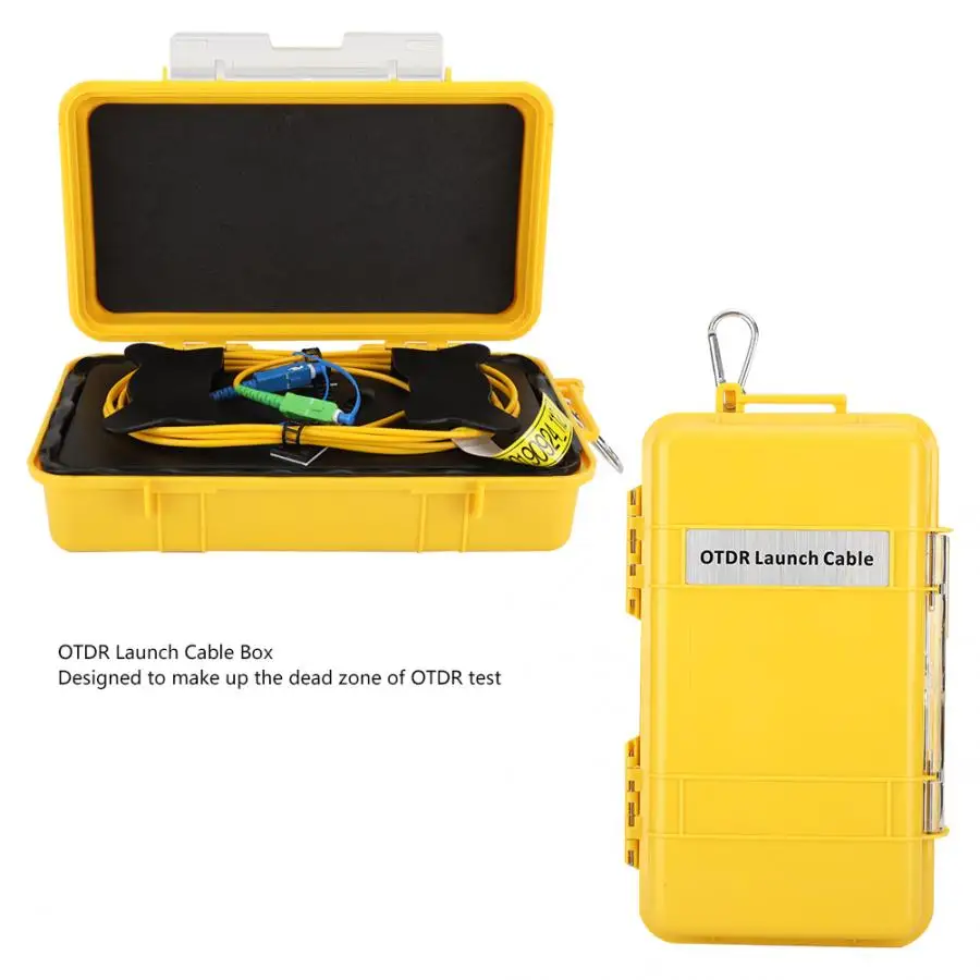 OTDR launch Cable оптоволоконный OTDR launch Cable Box Dead Zone Eliminator оптоволоконное кольцо SC/UPC-SC/APC SM 1 км