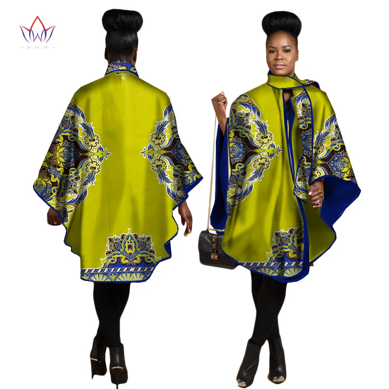 Осень в африканском стиле пальто для женщин большого размера в африканском стиле Костюмы Африки, с печатными рисунками в виде Дашики офисная верхняя одежда Костюмы WY1267 - Цвет: 7